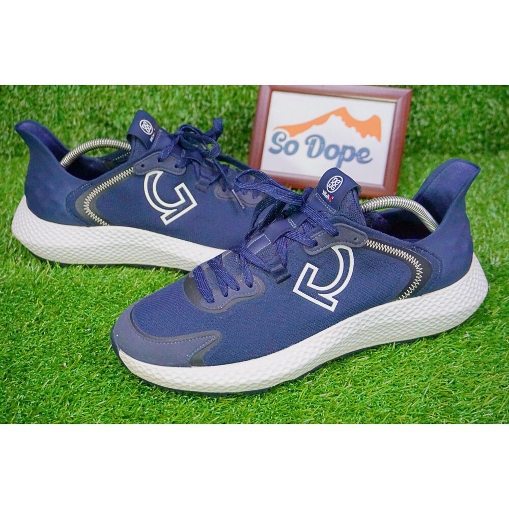 G/FORE Men's Athletic Sneakers in Navy Blue and White